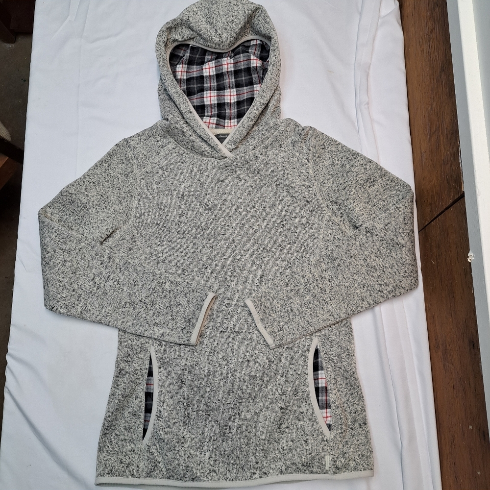 Eddie Bauer Gray Hooded Sweatshirt